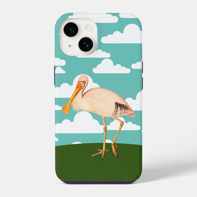 Löffler, Rosafarben iPhone Hülle (Rückseite)