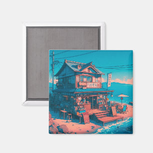 Lofi Träume am Meer Magnet