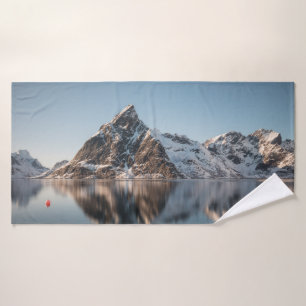 Lofoten Berglandschaft Foto Badehandtuch