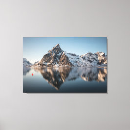 Lofoten Berglandschaft Foto Leinwanddruck