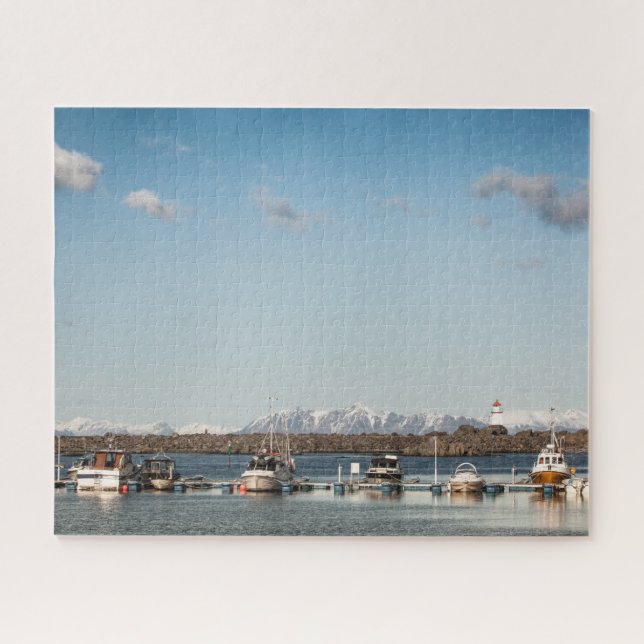 Lofoten-Fischerboote Puzzle (Horizontal)