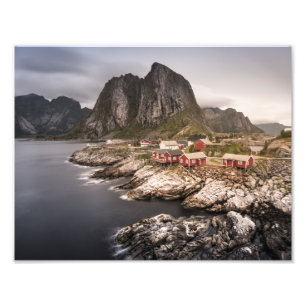 Lofoten Fischerdorf Hamnoya Fotodruck