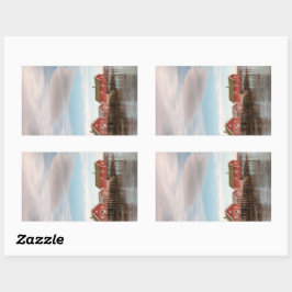 Lofoten Fishing Village - Norwegen Rechteckiger St Rechteckiger Aufkleber