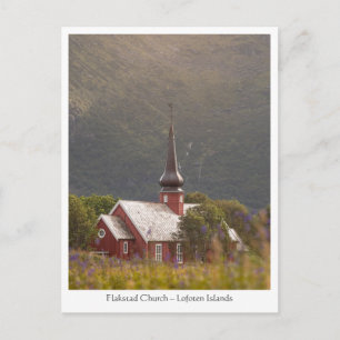Lofoten Flakstad Church Postkarte