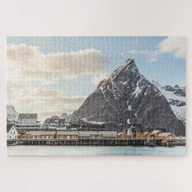 Lofoten-Inseln Fischerdorf Puzzle (Horizontal)