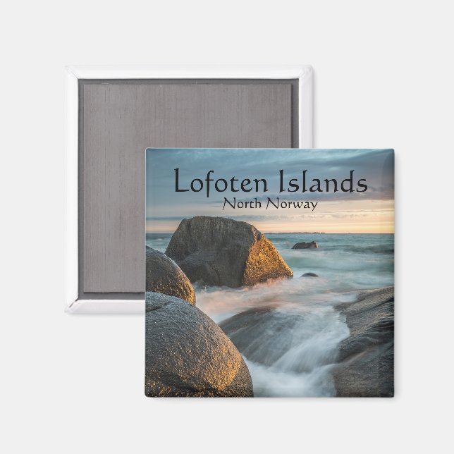 Lofoten Inseln Norwegen Magnet (Vorderseite/Rückseite)