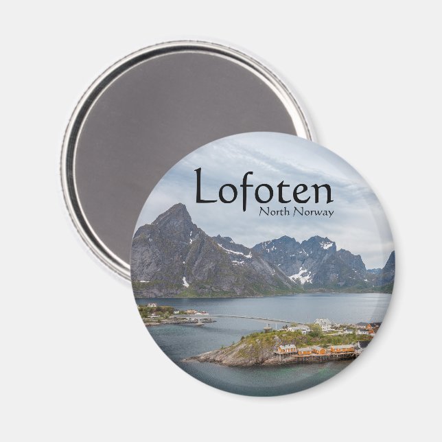 Lofoten Inseln Norwegen Magnet (Vorderseite/Rückseite)