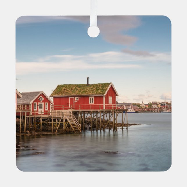 Lofoten Inseln Norwegen Ornament Aus Metall (Vorderseite)