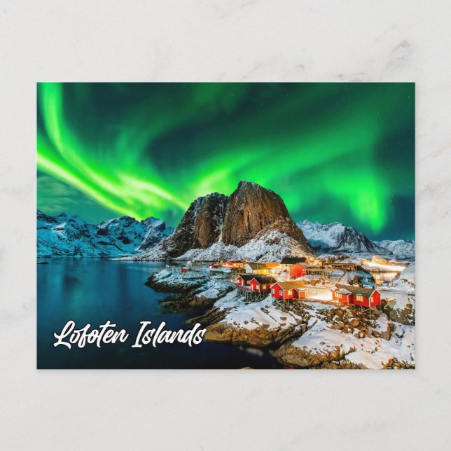 Lofoten-Inseln, Norwegen Postkarte (Vorderseite)