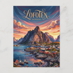 Lofoten-Inseln Norwegen Postkarte