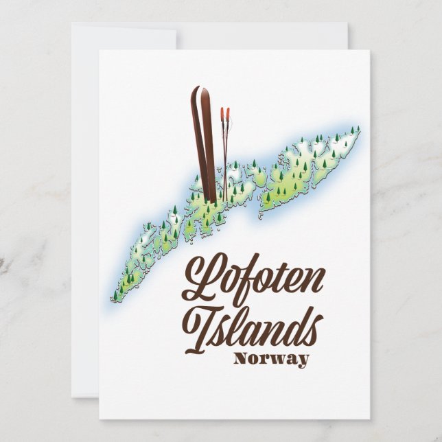 Lofoten Inseln, Norwegisches Skipposter. (Vorderseite)