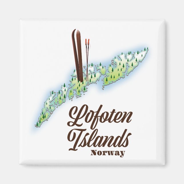 Lofoten Inseln, Norwegisches Skipposter. Magnet (Vorne)