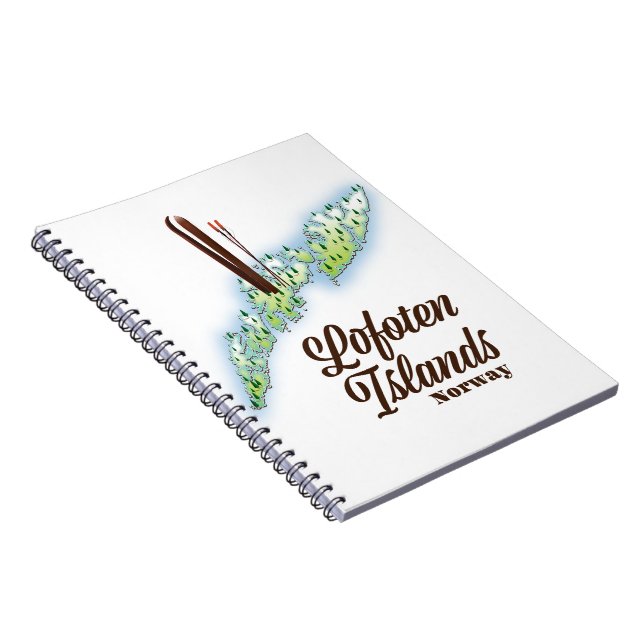 Lofoten Inseln, Norwegisches Skipposter. Notizblock (Rechte Seite)