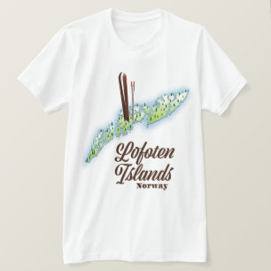 Lofoten Inseln, Norwegisches Skipposter. T-Shirt