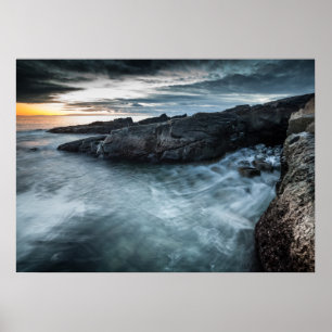Lofoten Islands Norwegen Küstenlandschaft Foto Poster