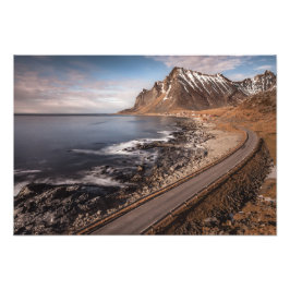 Lofoten Küstenstraße Fotodruck