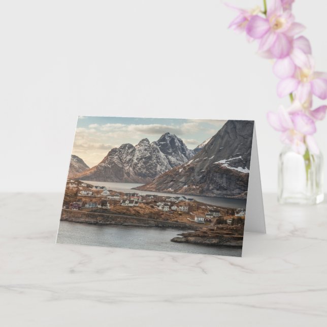 Lofoten Landscape Norwegen Karte (Orchidee)