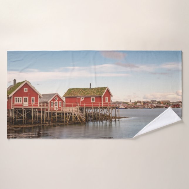 Lofoten Norwegen Badehandtuch (Badehandtuch)