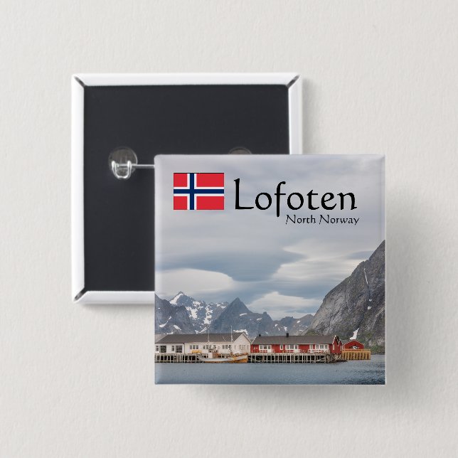 Lofoten Norwegen Button (Vorne & Hinten)