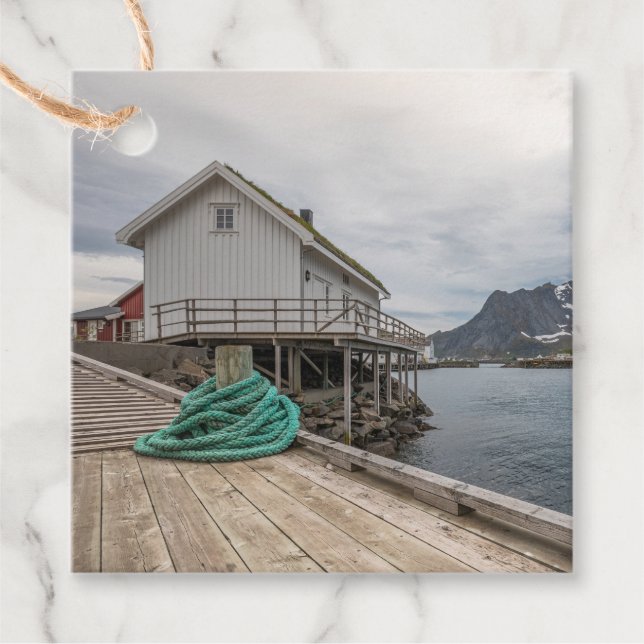 Lofoten Norwegen Geschenkanhänger (Vorderseite)