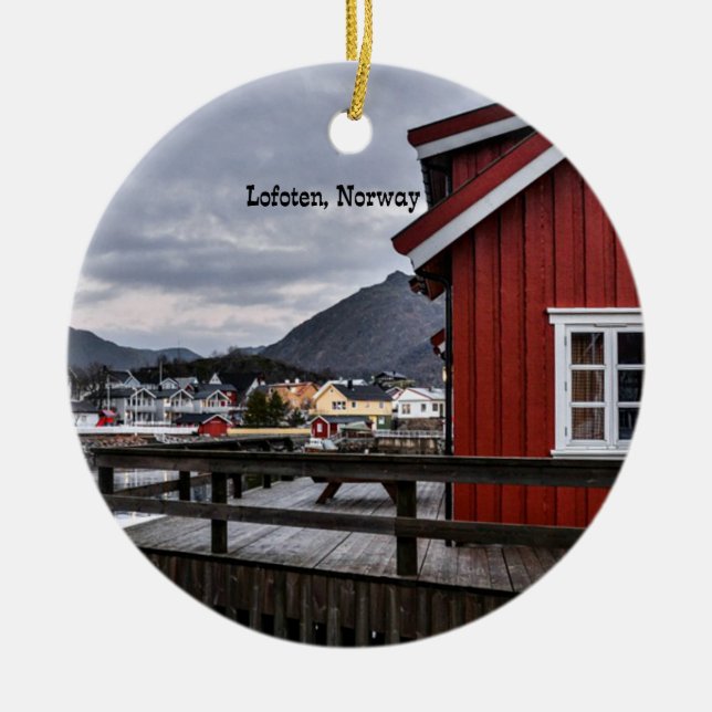 Lofoten, Norwegen Keramikornament (Vorne)