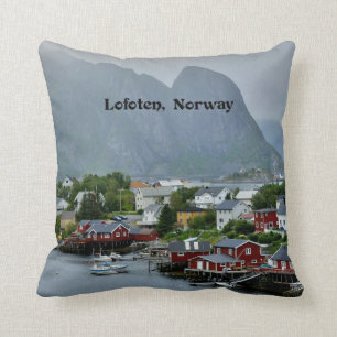 Lofoten, Norwegen landschaftliche Landschaftsfotog Kissen
