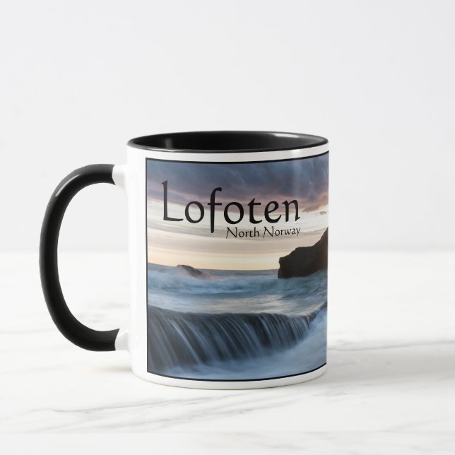 Lofoten Norwegen Midnight Sun Tasse (Links)
