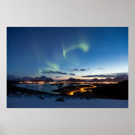 Lofoten Norwegen Northern Lights Poster