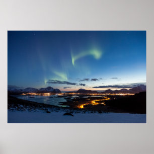 Lofoten Norwegen Northern Lights Poster