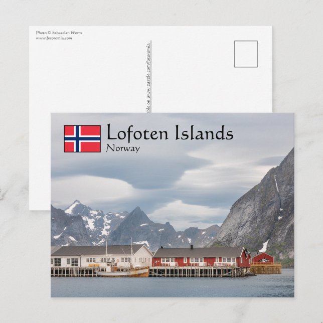Lofoten Norwegen Postkarte (Vorne/Hinten)