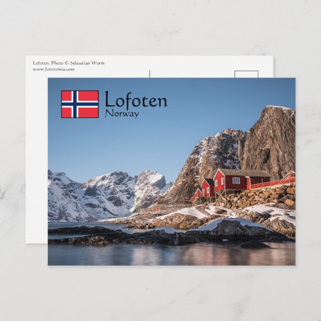 Lofoten Norwegen Postkarte (Vorne/Hinten)