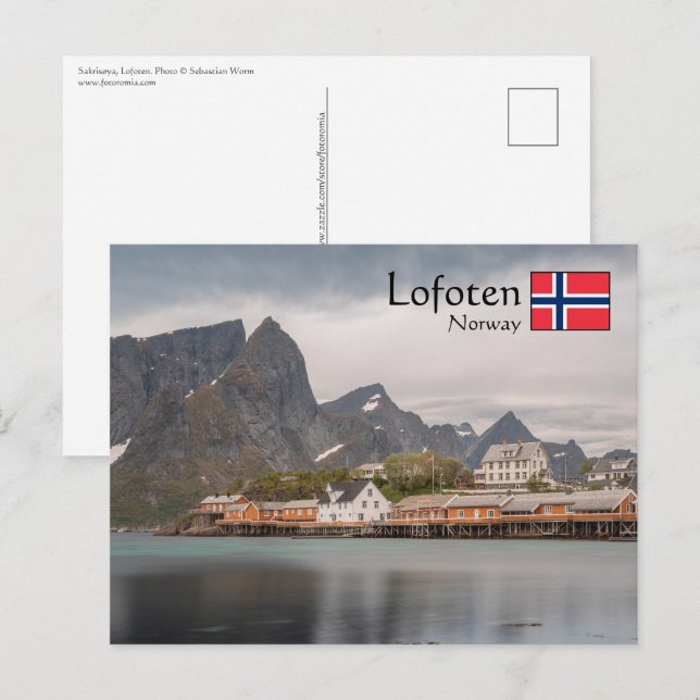 Lofoten Norwegen Postkarte (Vorne/Hinten)