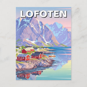Lofoten Norwegen Reise Postkarte