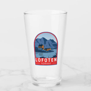 Lofoten Norwegen Reise Vintage Kunst Glas