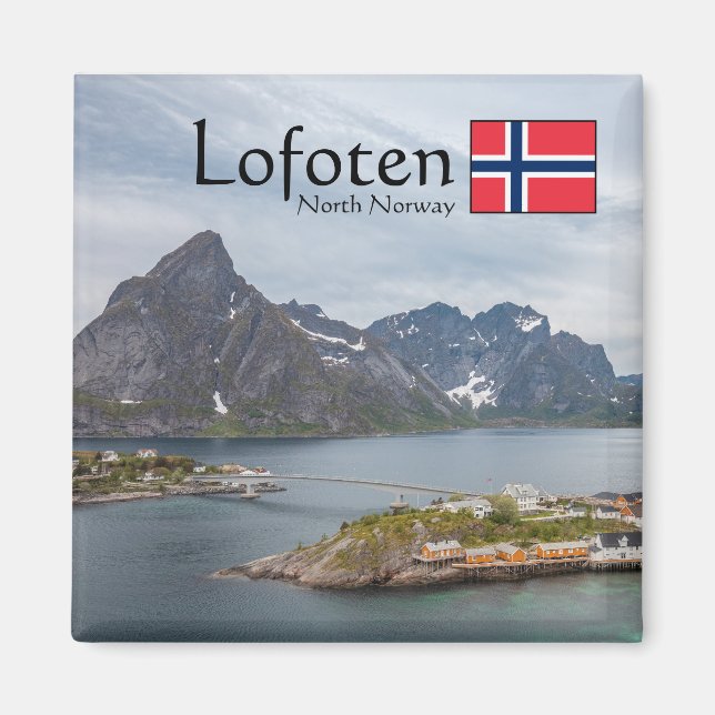 Lofoten Norwegen Souvenir Magnet (Vorne)