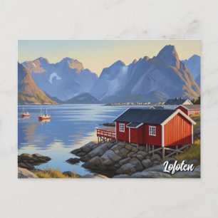 Lofoten Norwegen Travel Postkarte