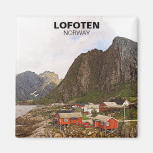 Lofoten Norwegen Travel Souvenir Magnet