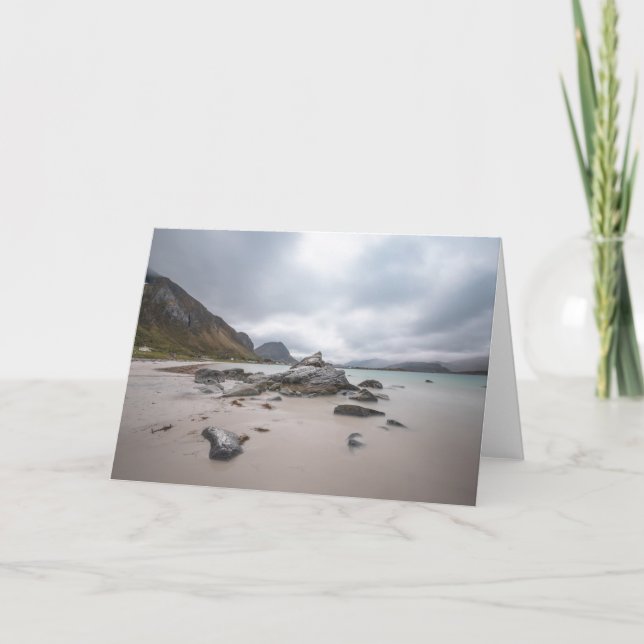 Lofoten Ramberg Beach Karte (Vorderseite)