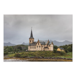 Lofoten Vågan Church Travel Foto