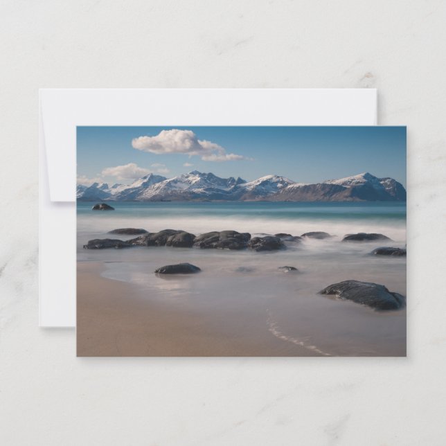 Lofoten Vikten Beach Card (Vorderseite)