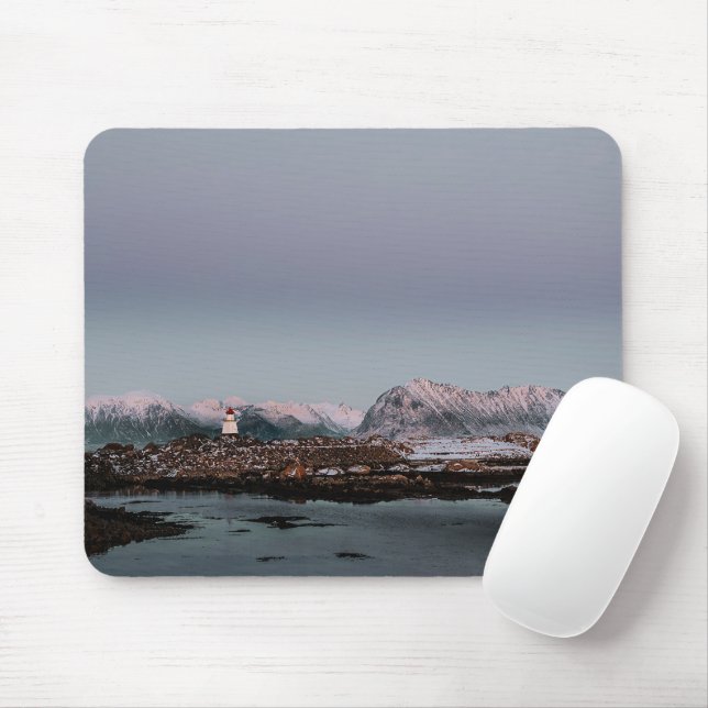 Lofoten vuurtoren mousepad (Mit Mouse)