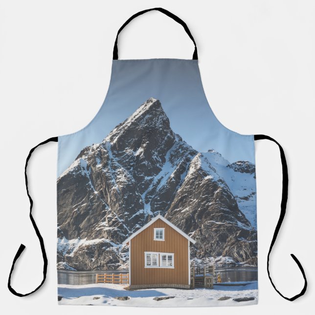 Lofoten Yellow Cabin Schürze (Vorderseite)