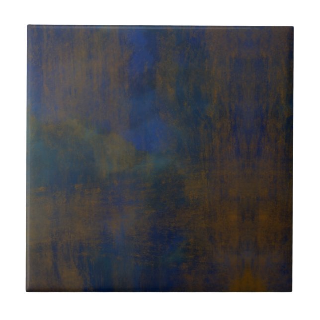 Loft industriell inspiriert blaubraune Ästhetik Fliese (Vorderseite)