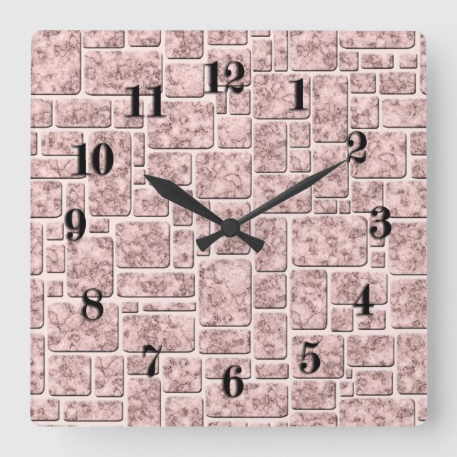 Loft Quadratische Wanduhr (Vorderseite)