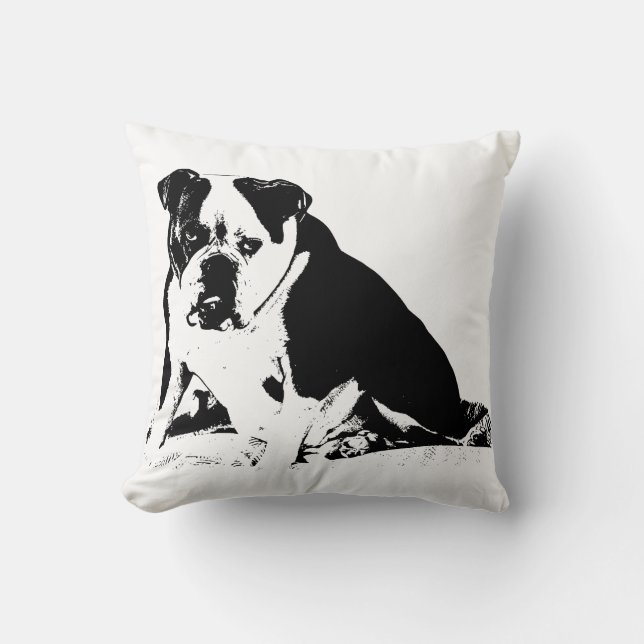 Loft Stille, Bulldog Kissen (Vorderseite)