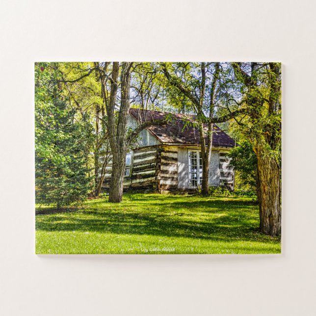 Log Cabin Alaska Jigsaw Puzzle (Horizontal)