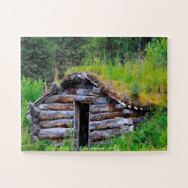 Log Cabin Alaska Puzzle (Horizontal)