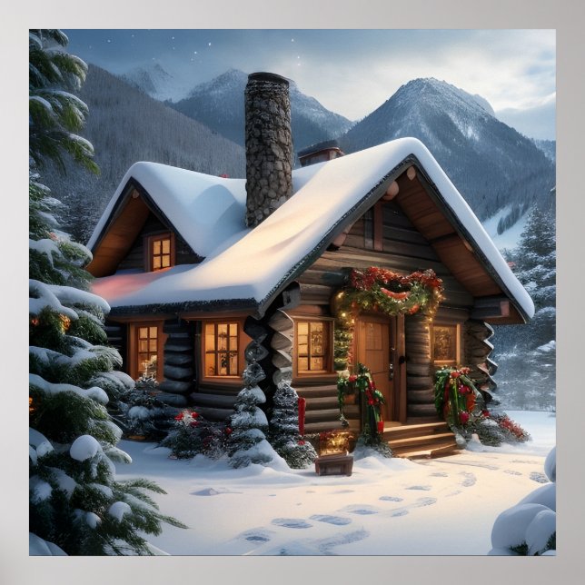 Log Cabin Christmas Poster (Vorne)