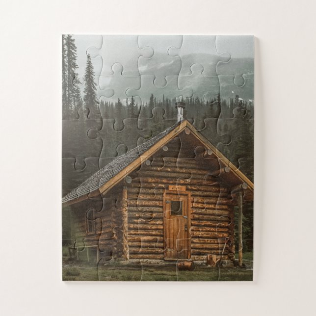 LOG CABIN HOUSE JIGSAW PUZZLE (Vertikal)