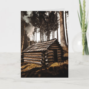 LOG KABIN-GEBURTSTAGSKARTEN, VOM GRID KARTE